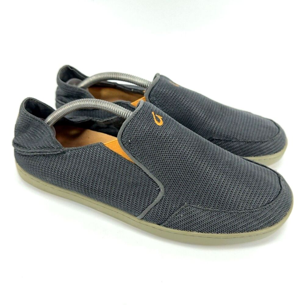Olukai Nohea Mesh 10188-13AP Gray Slip On Casual Shoes US Men's 11.5 / 44.5